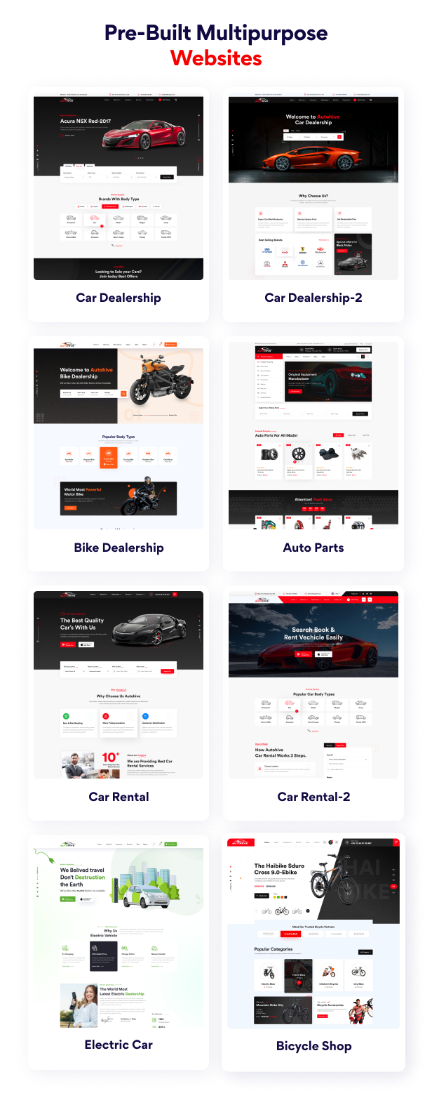 Autohive - Car Dealer & Rental WordPress Theme