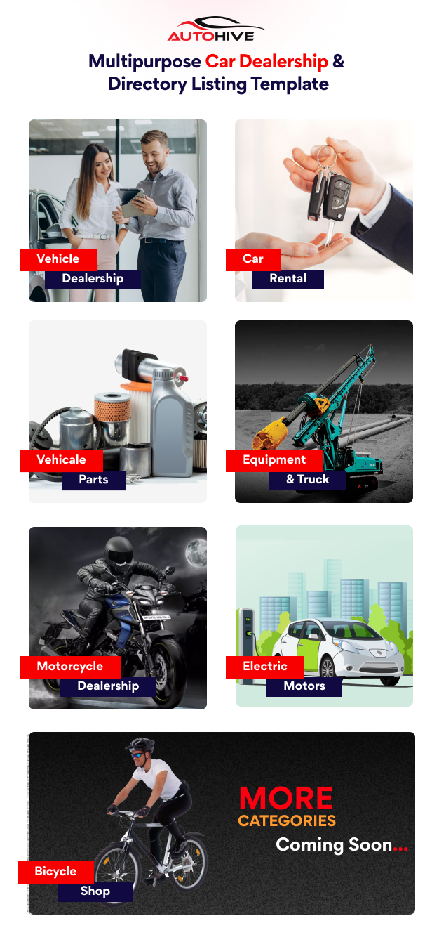 Autohive - Car Dealer & Rental WordPress Theme