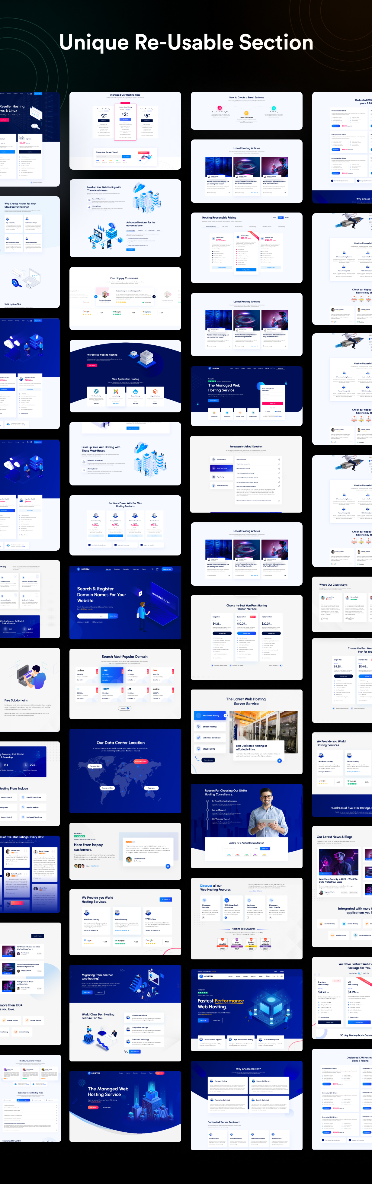 Hostim - Web Hosting Services HTML Template with WHMCS