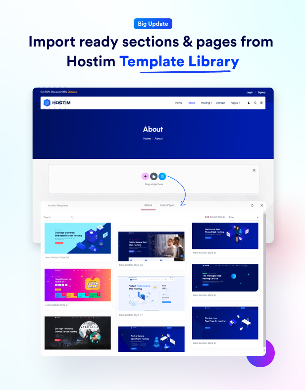 Hostim - Web Hosting WordPress Theme with WHMCS