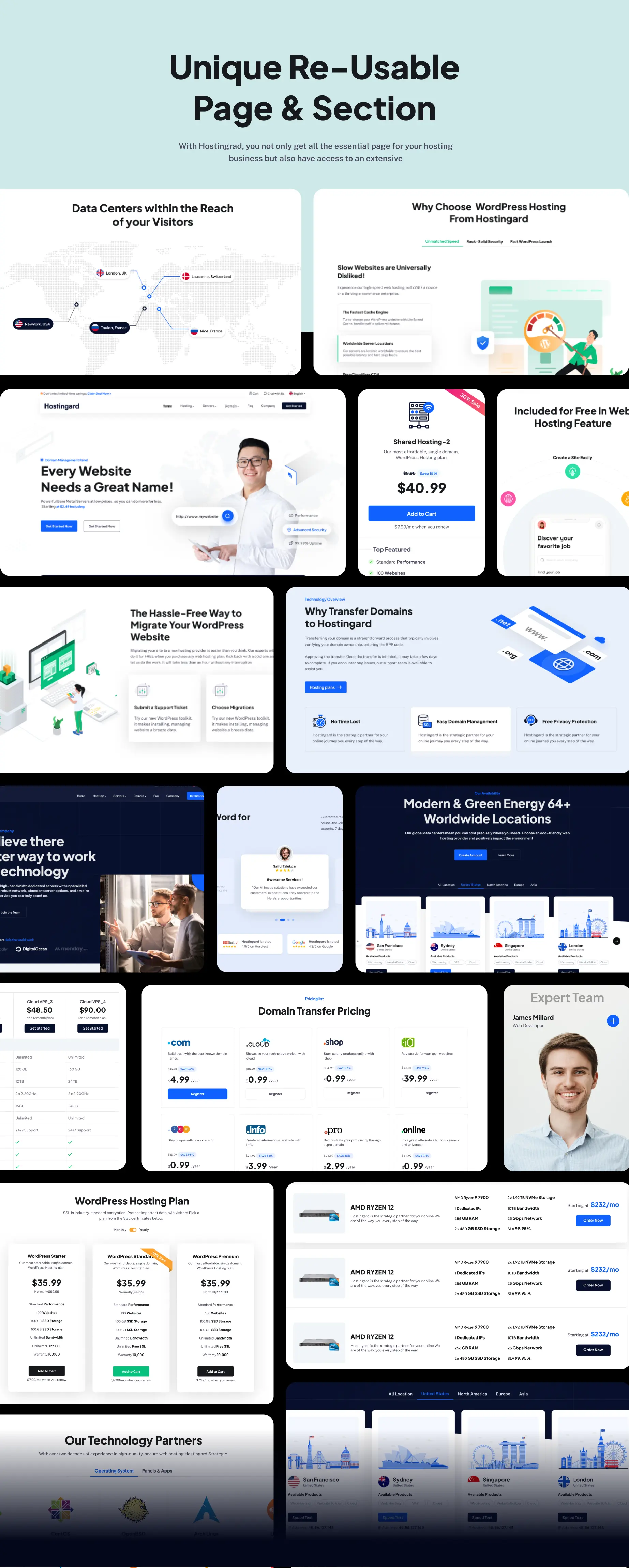 Hostingard - Web Hosting WordPress Theme with WHMCS